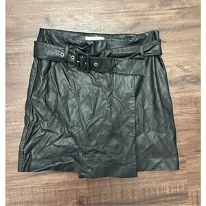 CJ Gaudi Leather Skirt, Sz EU 42, US Medium, +